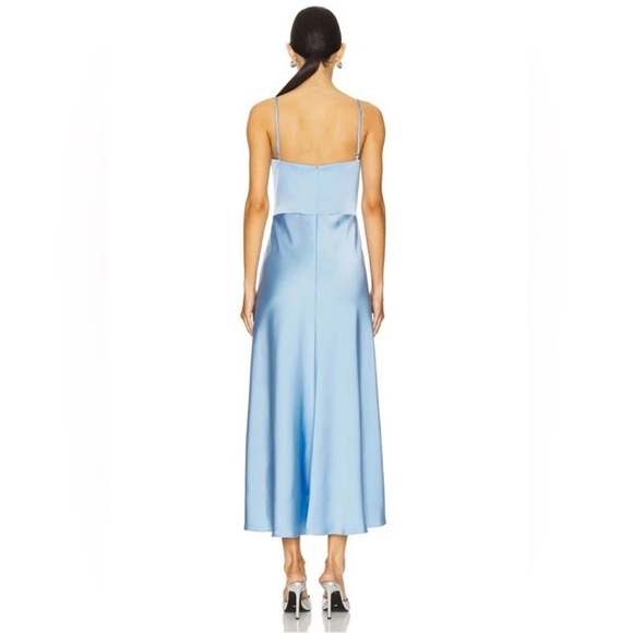 ✨NEW✨ KATIE MAY Flora Blue Cocktail Midi Dress M - Picture 2 of 13